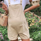 Hot Selling European American Maternity Overalls Solid Color Shoulder Strap Jumpsuit Shorts Adjustable Waist for Pregnant Women