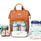 Luxury on the Go / PU Maternity Diaper Backpack